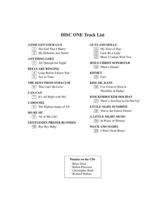 The Singer's Musical Theatre Anthology - Volume 2, Revised Baritone/Bass Accompaniment CDs 伴奏 | 小雅音樂 Hsiaoya Music