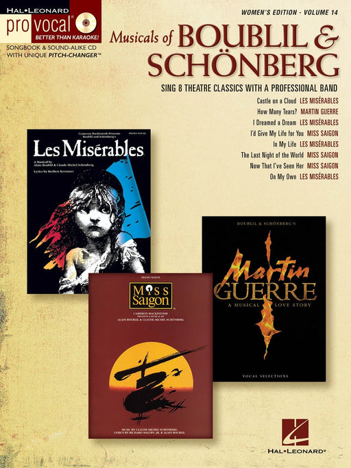 Musicals of Boublil & Schönberg Pro Vocal Women's Edition Volume 14 | 小雅音樂 Hsiaoya Music