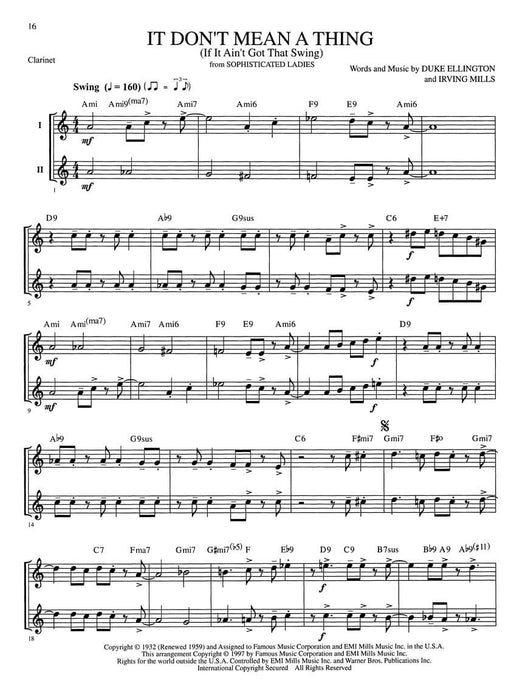 Great Jazz Duets Clarinet 爵士音樂二重奏 豎笛 | 小雅音樂 Hsiaoya Music