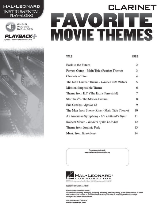 Favorite Movie Themes Clarinet Play-Along 豎笛 | 小雅音樂 Hsiaoya Music