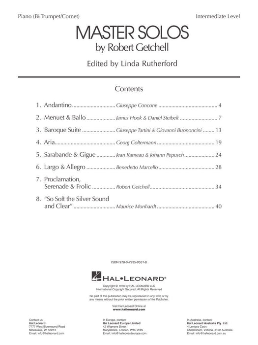 Master Solos Intermediate Level - Trumpet Book/Online Audio 獨奏 小號 | 小雅音樂 Hsiaoya Music