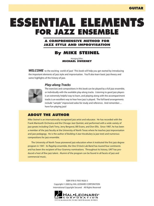 Essential Elements for Jazz Ensemble - Guitar | 小雅音樂 Hsiaoya Music
