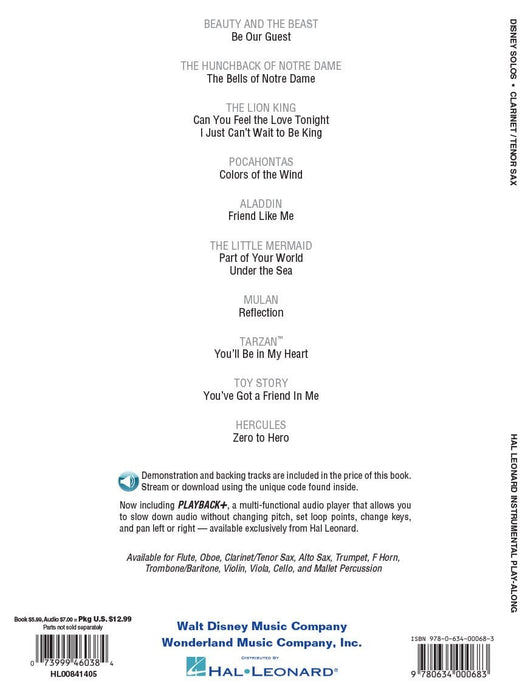 Disney Solos for Clarinet/Tenor Sax Play Along with a Full Symphony Orchestra! 獨奏 豎笛 交響曲 | 小雅音樂 Hsiaoya Music