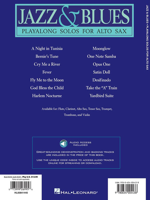 Jazz & Blues Play-Along Solos for Alto Sax 藍調 獨奏 中音薩氏管 | 小雅音樂 Hsiaoya Music