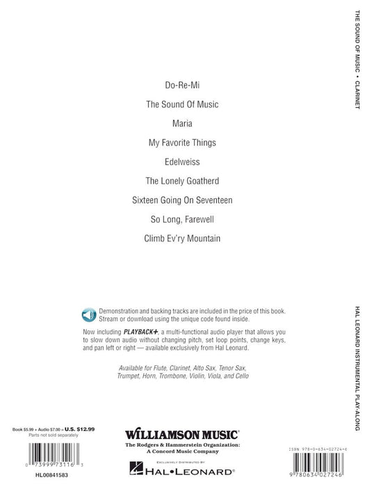 The Sound of Music Clarinet Play-Along Pack 豎笛 | 小雅音樂 Hsiaoya Music