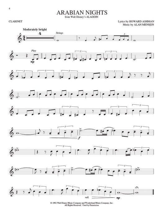 Disney Greats for Clarinet Instrumental Play-Along Pack 豎笛 | 小雅音樂 Hsiaoya Music