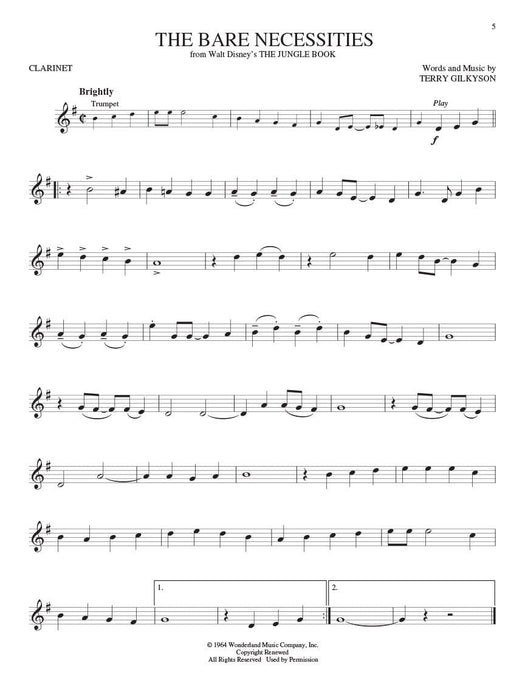 Disney Greats for Clarinet Instrumental Play-Along Pack 豎笛 | 小雅音樂 Hsiaoya Music