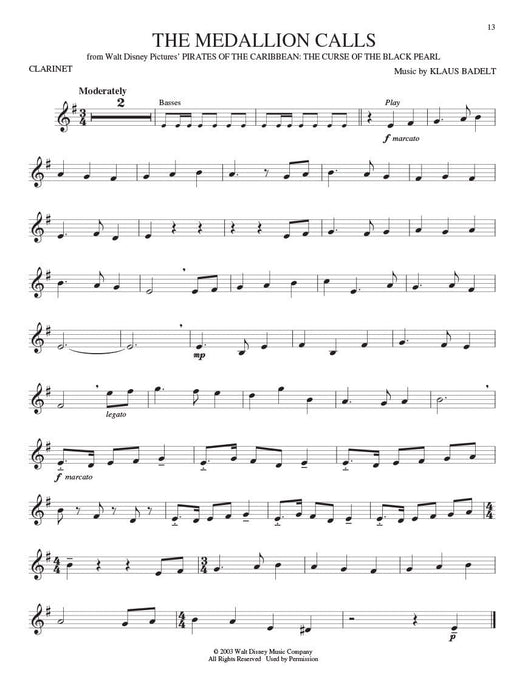 Disney Greats for Clarinet Instrumental Play-Along Pack 豎笛 | 小雅音樂 Hsiaoya Music