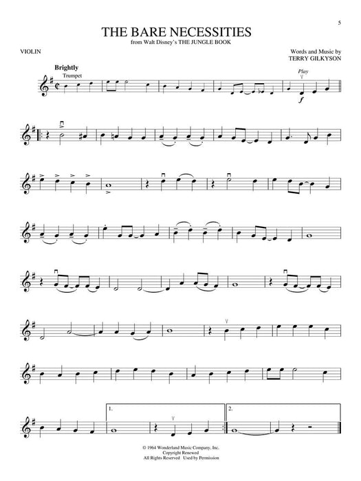 Disney Greats for Violin Instrumental Play-Along Pack 小提琴 | 小雅音樂 Hsiaoya Music