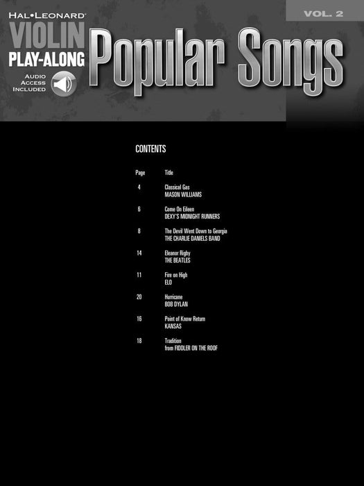 Popular Songs Violin Play-Along Volume 2 小提琴 | 小雅音樂 Hsiaoya Music