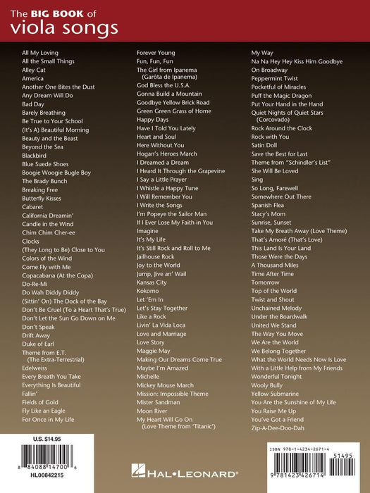 Big Book of Viola Songs 中提琴 | 小雅音樂 Hsiaoya Music