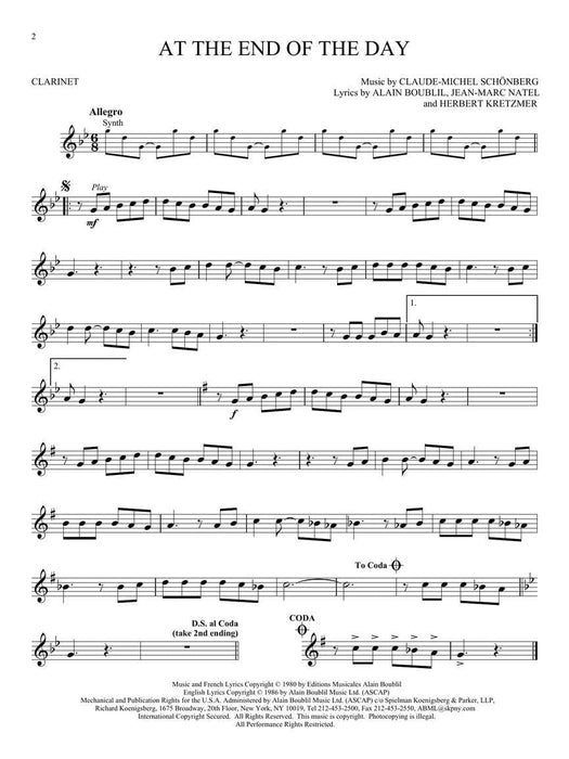 Les Misérables Clarinet Play-Along Pack 豎笛 | 小雅音樂 Hsiaoya Music
