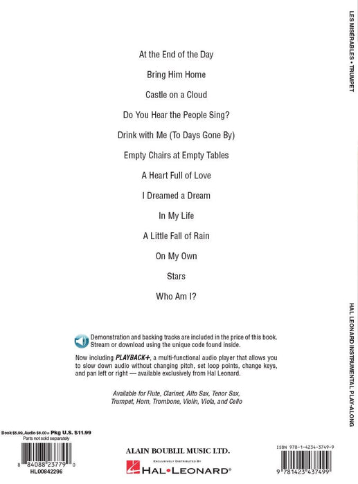 Les Misérables Trumpet Play-Along Pack 小號 | 小雅音樂 Hsiaoya Music