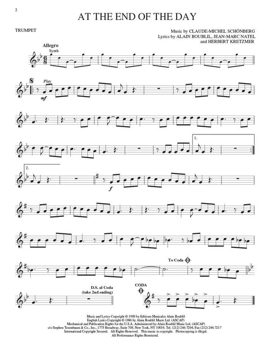 Les Misérables Trumpet Play-Along Pack 小號 | 小雅音樂 Hsiaoya Music