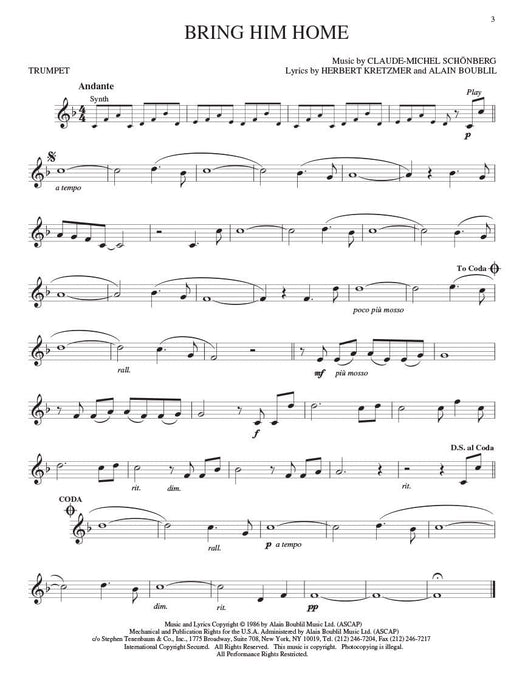 Les Misérables Trumpet Play-Along Pack 小號 | 小雅音樂 Hsiaoya Music