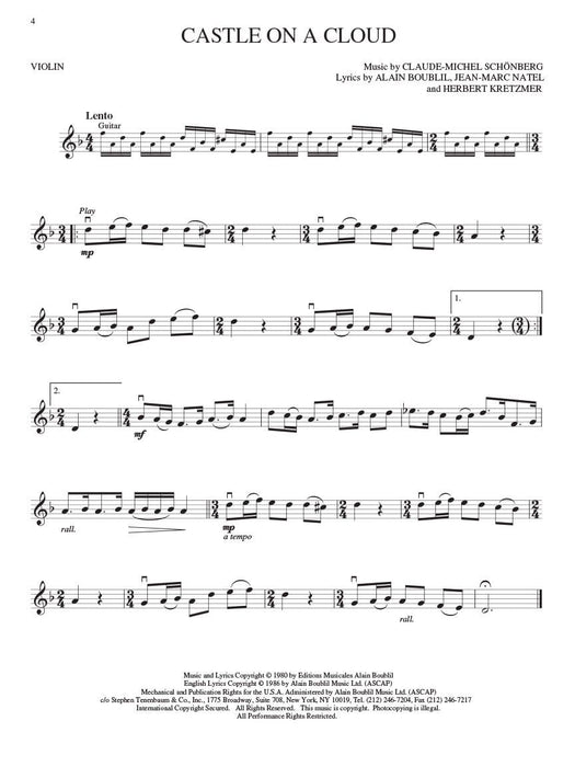 Les Misérables Violin Play-Along Pack 小提琴 | 小雅音樂 Hsiaoya Music