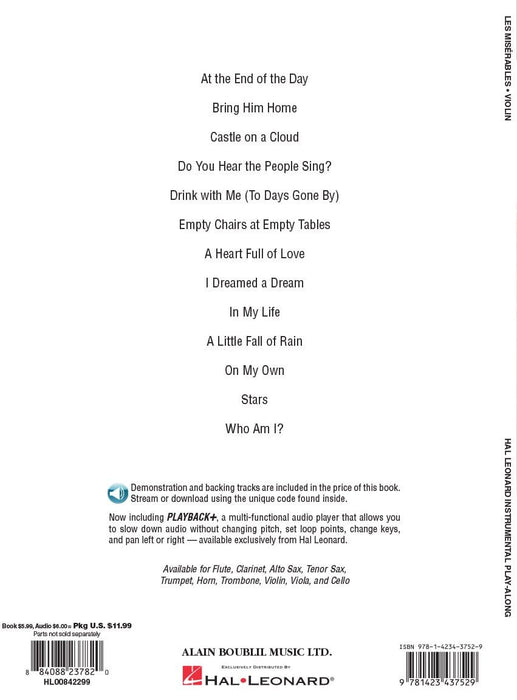 Les Misérables Violin Play-Along Pack 小提琴 | 小雅音樂 Hsiaoya Music