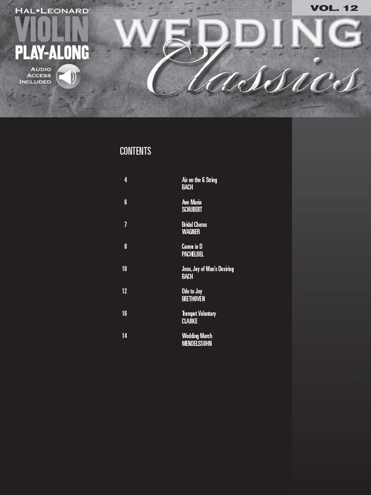 Wedding Classics Violin Play-Along Volume 12 小提琴 | 小雅音樂 Hsiaoya Music