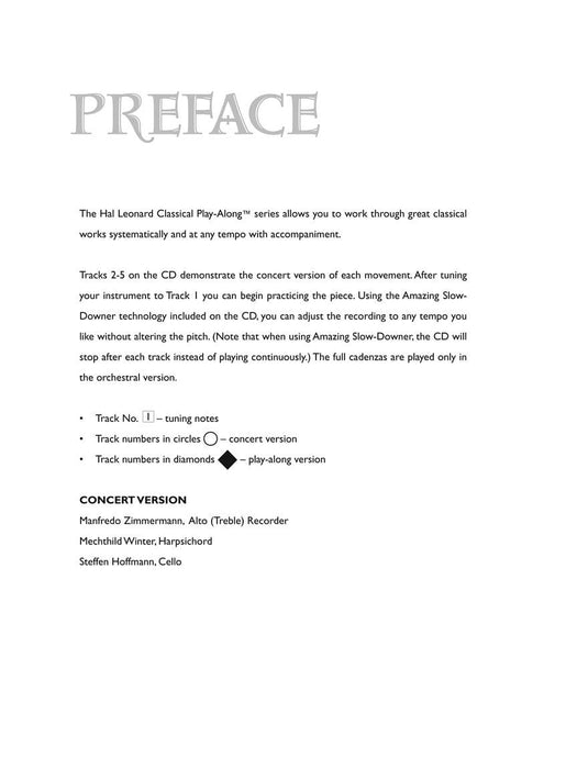 Treble (Alto) Recorder Sonata in G Major, Op. 1, No. 3 Classical Play-Along Volume 3 中音 奏鳴曲 古典 | 小雅音樂 Hsiaoya Music