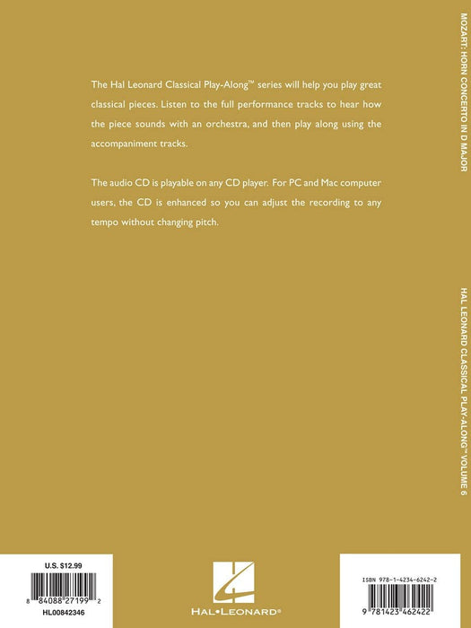 Horn Concerto in D Major, K412/514 Classical Play-Along Volume 6 莫札特 法國號協奏曲 古典 | 小雅音樂 Hsiaoya Music