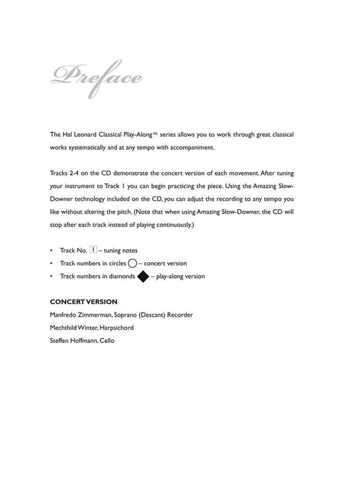 Soprano (Descant) Recorder Suite No. 9 Deuxieme Livre in G Major Classical Play-Along Volume 12 組曲 古典 | 小雅音樂 Hsiaoya Music