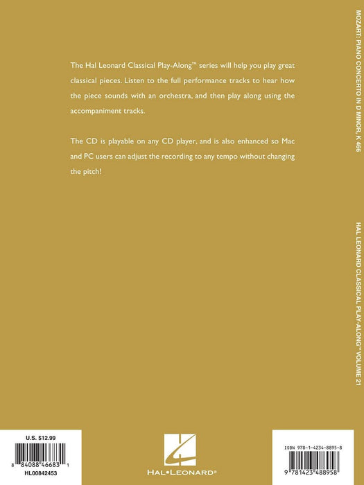 Piano Concerto in D Minor, K466 Classical Play-Along Volume 21 莫札特 鋼琴協奏曲 古典 | 小雅音樂 Hsiaoya Music