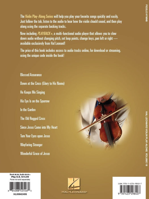 Fiddle Hymns Violin Play-Along Volume 18 提琴 小提琴 | 小雅音樂 Hsiaoya Music