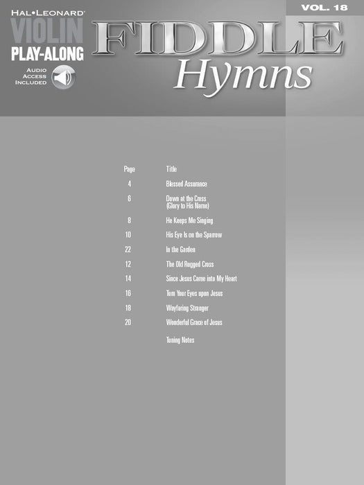 Fiddle Hymns Violin Play-Along Volume 18 提琴 小提琴 | 小雅音樂 Hsiaoya Music
