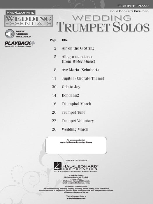 Wedding Trumpet Solos Wedding Essentials Series 小號 獨奏 | 小雅音樂 Hsiaoya Music