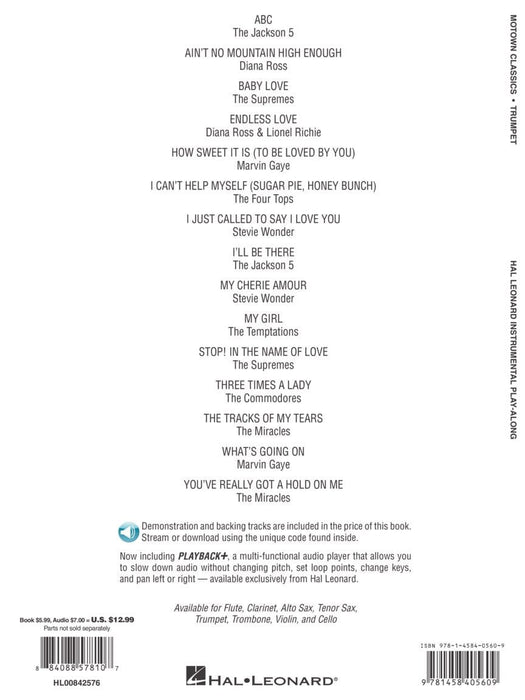 Motown Classics - Instrumental Play-Along Series Trumpet 小號 | 小雅音樂 Hsiaoya Music