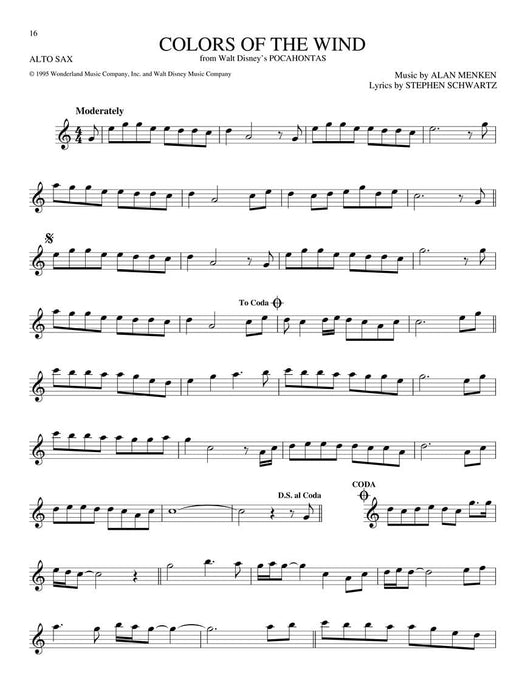 The Big Book of Disney Songs Alto Saxophone 中音薩氏管 | 小雅音樂 Hsiaoya Music