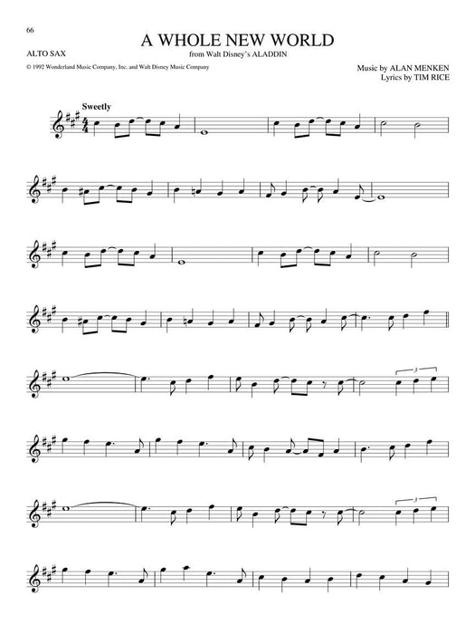 The Big Book of Disney Songs Alto Saxophone 中音薩氏管 | 小雅音樂 Hsiaoya Music