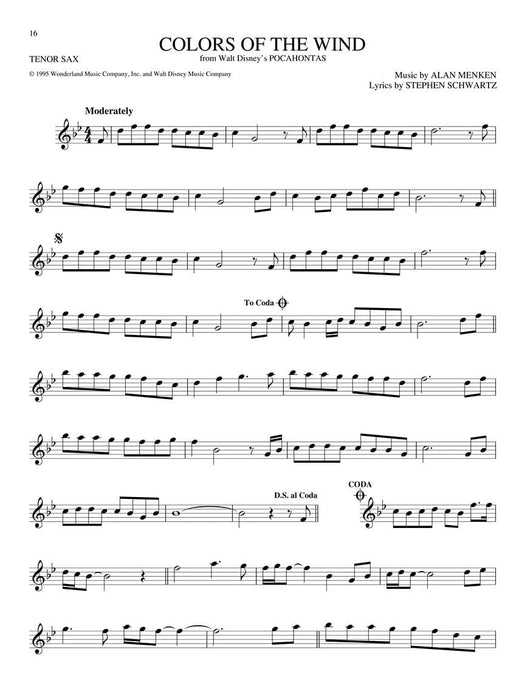 The Big Book of Disney Songs Tenor Saxophone 薩氏管 | 小雅音樂 Hsiaoya Music