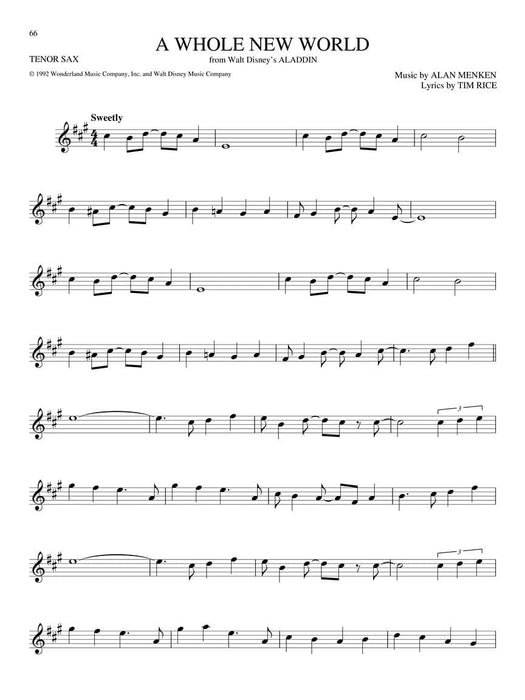 The Big Book of Disney Songs Tenor Saxophone 薩氏管 | 小雅音樂 Hsiaoya Music