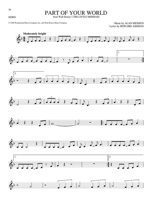 The Big Book of Disney Songs Horn 法國號 | 小雅音樂 Hsiaoya Music