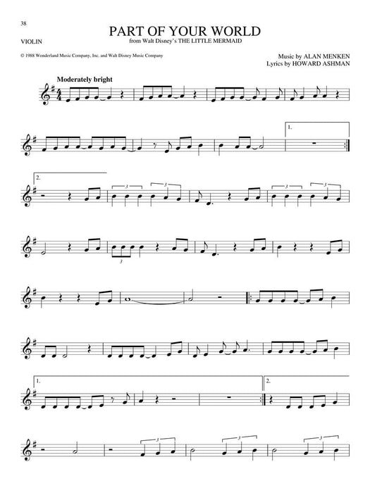 The Big Book of Disney Songs Violin 小提琴 | 小雅音樂 Hsiaoya Music