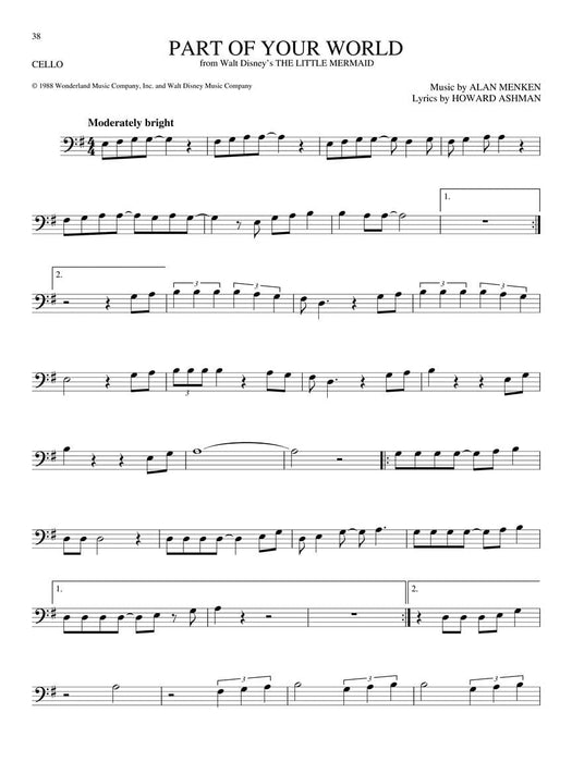 The Big Book of Disney Songs Cello 大提琴 | 小雅音樂 Hsiaoya Music