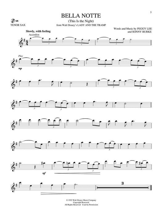 Disney Classics for Tenor Sax Instrumental Play-Along Pack | 小雅音樂 Hsiaoya Music