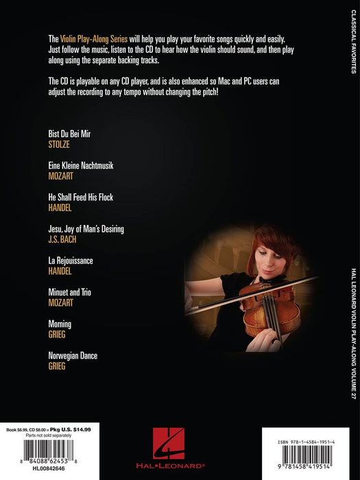 Classical Favorites Violin Play-Along Volume 27 古典 小提琴 | 小雅音樂 Hsiaoya Music