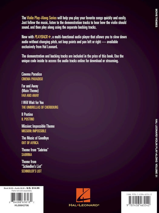 Movie Themes Violin Play-Along Volume 31 小提琴 | 小雅音樂 Hsiaoya Music