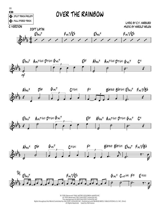 Harold Arlen Jazz Play-Along Volume 18 爵士音樂 | 小雅音樂 Hsiaoya Music