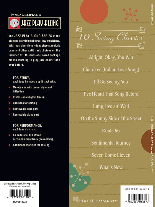Best of Swing Jazz Play Along Volume 32 搖擺樂 | 小雅音樂 Hsiaoya Music