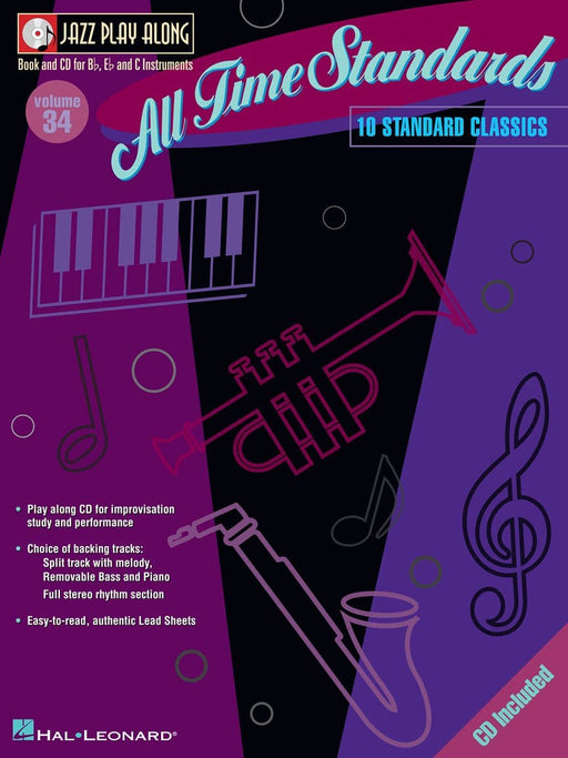 All Time Standards Jazz Play-Along Volume 34 爵士音樂 | 小雅音樂 Hsiaoya Music