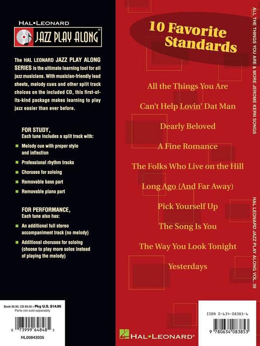 All the Things You Are & More: Jerome Kern Songs Jazz Play-Along Volume 39 爵士音樂 | 小雅音樂 Hsiaoya Music