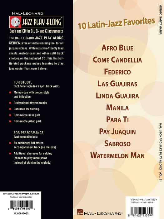 Mongo Santamaria Jazz Play-Along Volume 61 詠唱調爵士音樂 | 小雅音樂 Hsiaoya Music