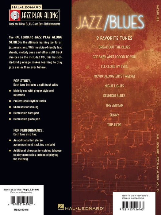 Jazz/Blues Jazz Play-Along Volume 73 藍調 | 小雅音樂 Hsiaoya Music