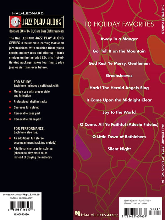 Christmas Carols Jazz Play-Along Volume 20 耶誕頌歌 爵士音樂 | 小雅音樂 Hsiaoya Music