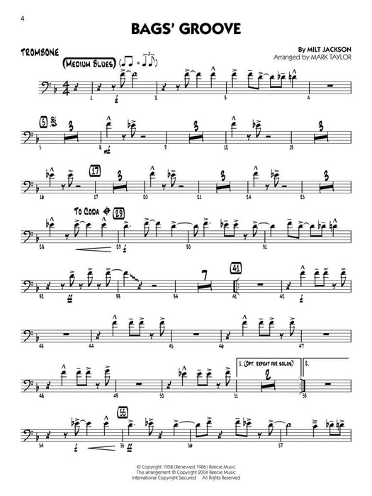 Jazz Classics - Trombone Big Band Play-Along Volume 4 爵士音樂 長號大樂隊 | 小雅音樂 Hsiaoya Music