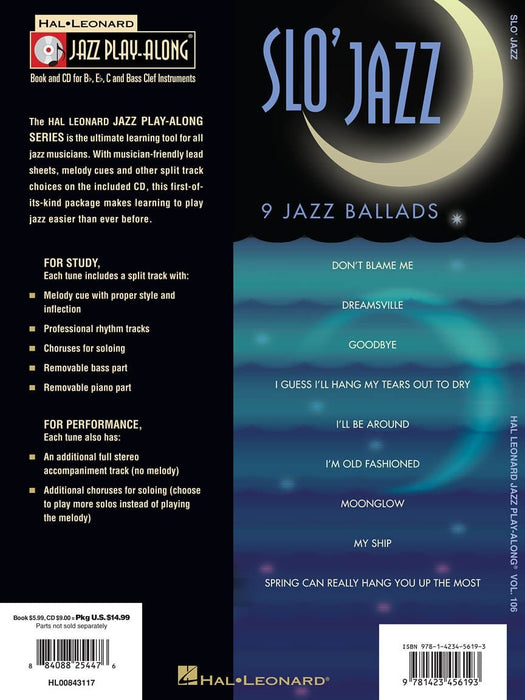 Slo' Jazz Jazz Play-Along Volume 106 爵士音樂 | 小雅音樂 Hsiaoya Music