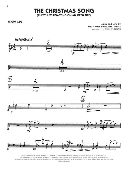 Christmas Favorites - Tenor Sax Big Band Play-Along Volume 5 大樂隊 | 小雅音樂 Hsiaoya Music